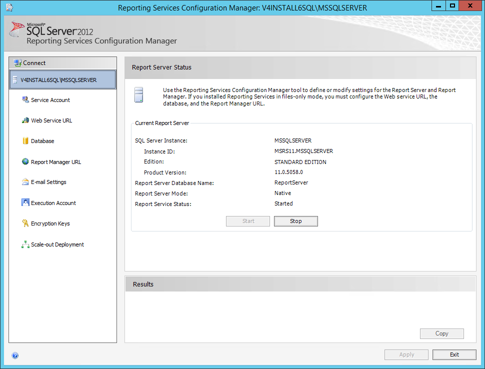 report server configuration manager the specified url was unexpectedly reserved